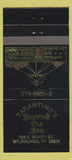 Matchbook Cover - Tarantino's Beyond the Sea Milwaukee WI 30 Strike
