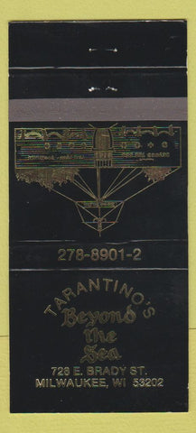 Matchbook Cover - Tarantino's Beyond the Sea Milwaukee WI 30 Strike