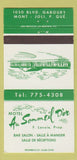 Matchbook Cover - Motel Au Sommeil D'Or Mont Joli QC 30 Strike