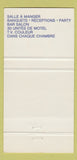 Matchbook Cover - Motel Royal Beauceville QC 30 Strike