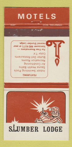 Matchbook Cover - Slumber Lodge Motels Kamloops BC 30 Strike