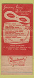 Matchbook Cover - Motel Floridan Fort Myers FL 30 Strike