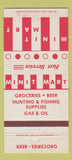 Matchbook Cover - Minit Mart Grocery oil gas TX CHAIN WEAR 30 Strike