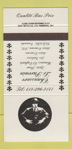Matchbook Cover - Chaussure Le Parrain Baie Comeau QC 30 Strike
