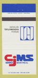 Matchbook Cover - CJMS 1280 Radio Montreal QC 30 Strike