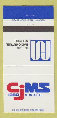 Matchbook Cover - CJMS 1280 Radio Montreal QC 30 Strike