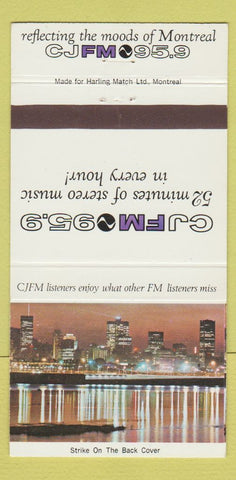 Matchbook Cover - CJFM 95.9 Radio Montreal QC 30 Strike