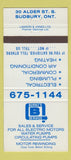 Matchbook Cover - Burke's B Service Sudbury ON 30 Strike