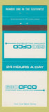 Matchbook Cover - CFCO Radio Chatham Wallaceburg ON #1 30 Strike