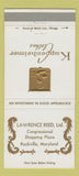 Matchbook Cover Kuppenheimer Men's Clothes Lawrence Reed Rockville MD 30 Strike