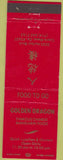 Matchbook Cover - Golden Dragon Chinese Food Costa Mesa CA