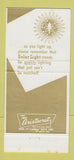 Matchbook Cover - Solar Light Manufacturing Los Angeles CA Chicago IL 30 Strike