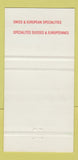 Matchbook Cover - Alphusli Montreal QC 30 Strike