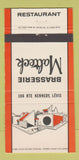 Matchbook Cover - Brasserie Malteck Levis QC 30 Strike