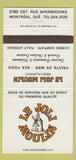 Matchbook Cover - Le Joli Moulin Restaurant Montreal QC 30 Strike