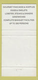 Matchbook Cover - Armstrongs Cake & Steak Winnipeg MB #1 30 Strike
