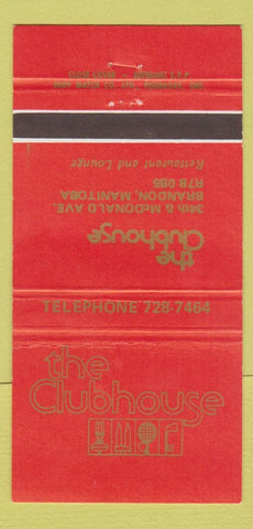 Matchbook Cover - The Clubhouse Brandon MB 30 Strike