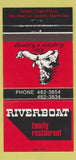 Matchbook Cover - Riverboat Family Restaurant Selkirk MB 30 Strike