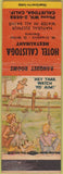 Matchbook Cover - Hotel Calistoga CA hillbilly
