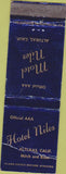 Matchbook Cover - Hotel Motel Niles Alturas CA CREASE