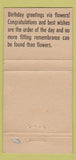 Matchbook Cover - Bonnie Flower Shop Chicago IL WEAR 30 Strike