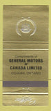 Matchbook Cover - Cadillac Oshawa ON GM 30 Strike