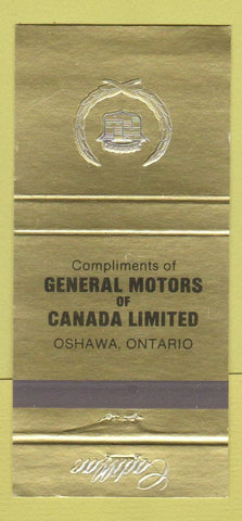 Matchbook Cover - Cadillac Oshawa ON GM 30 Strike