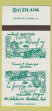 Matchbook Cover - Le Jardin de Panos Montreal QC 30 Strike