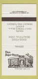 Matchbook Cover - Das Jager Haus Shawnigan Lake BC 30 Strike