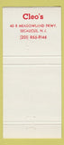 Matchbook Cover - Cleo's Secaucus NJ Christmas 30 Strike