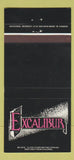 Matchbook Cover - Excalibur Southfield MI 30 Strike