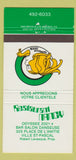 Matchbook Cover - Restaurant Nancy Ville St Pascal QC girlie 30 Strike