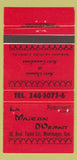 Matchbook Cover - La Maison D'Orient Montmagny QC 30 Strike