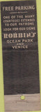 Matchbook Cover - Robbin's Ocean Park Venice CA WEAR