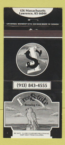 Matchbook Cover - Free State Brewing Beer Lawrence KS 30 Strike