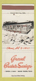 Matchbook Cover - Grand Prairie Savings TX 30 Strike