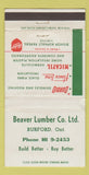 Matchbook Cover - Beaver Lumber Burford ON WEAR 30 Strike