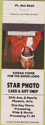 Matchbook Cover - Star Photo Kodak Phoenix AZ