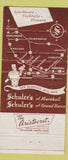Matchbook Cover - Schuler's Restaurants Marshall Grand Haven MI 30 Strike