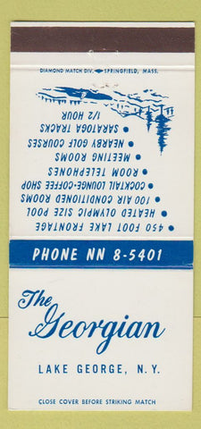 Matchbook Cover - The Georgian Lake George NY 30 Strike