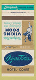 Matchbook Cover - Azure Tides Hotel Court Lido Beach Sarasota FL 30 Strike