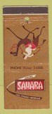 Matchbook Cover - Hotel Sahara Casino Las Vegas NV 30 Stick
