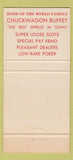 Matchbook Cover - Silver Slipper Saloon Casino Las Vegas NV 30 Strike