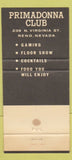 Matchbook Cover - Rainbow Club Monterey Gardena CA poker cards WEAR 30 Strike