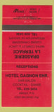 Matchbook Cover - Hotel Gagnon Brasserie LA Terrace Amqui QC RED 30 Strike