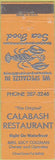 Matchbook Cover - Calabash Restaurant  seafood NO TOWN