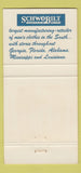 Matchbook Cover - Schwobilt Men's Clothes 30 Strike