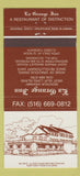 Matchbook Cover - La Grange Inn West Islip LI NY 30 Strike
