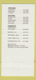 Matchbook Cover Mexicali Rosa's Restaurant Mexican London Kingston ON 30 Strike