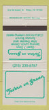 Matchbook Cover - Tavern on the Green Philadelphia PA WEAR 30 Strike